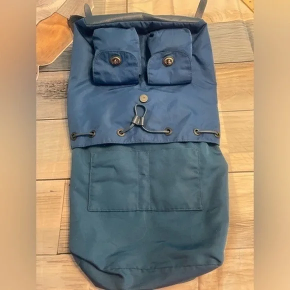 Coach Rucksack Backpack Nylon F58814 Women\'s Bag Navy COACH Unisex Blue Nylon and Leather Medium size Backpack  main image 4